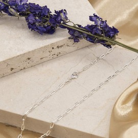 Tuscany Silver Women's Sterling Silver 2.7mm Elongated Cable Chain 56cm/22"