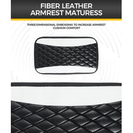 iolory Arm Rest Cover for Car,Interior Accessories,Car Center Console Cushion Pad,Universal Waterproof Armrest Seat Box Cover,Armrest Seat Box Cover,Suitable for Most Vehicle,Cars (White)