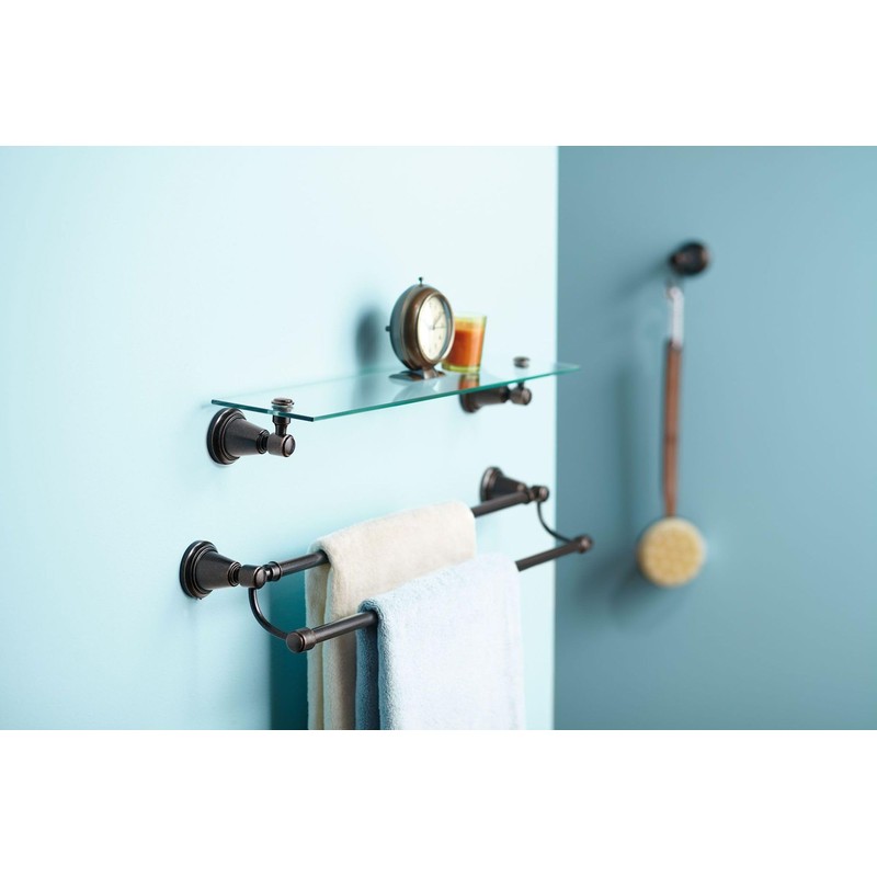Moen DN3622ORB Inspirations 24-Inch Double Towel Bar, Oil Rubbed Bronze