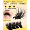 BEYELIAN Lash Clusters Kit, Lash Extension Kit with Wispy Cluster