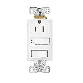 EATON TRSGF15W-M-L 15-Amp Decorator Outlet GFCI Protection Residential