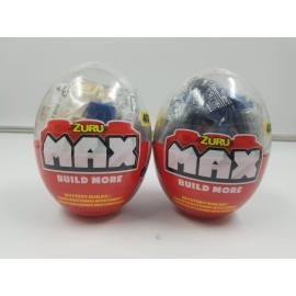 Zuru Max NEW Zuru Max Build More Mystery Eggs Building Blocks w/ 40 Pc Vehicles Lot Of 2