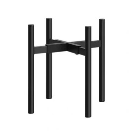 Mikiuly Blumenständer, Pflanzenständer, Blumentopfständer, Blumenhocker, Pflanzenhocker, Blumenhocker Pflanzenregal, Blumentopfhalter für Innen und Außenbereich, Verstellbarer, Metall Schwarz