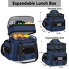 TENKIST Expandable Tactical Lunch Box, Large Insulated Lunch Cooler Bag