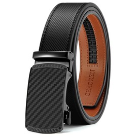 CHAOREN Belts for Men - Ratchet Leather Mens Belt 1 3/8" for Jeans - Fits Everywhere