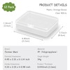 Rectangular Clear Plastic Organizer Storage Box Containers,Small Containers, Small Plastic