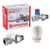 Giacomini R470FX013 Radiator system kit (valve and lockshield valve) with