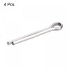 sourcing map Split Cotter Pin, 4mm x 30mm 316 Stainless