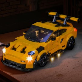 Brickbright - Iluminación LED compatible con Lego 77239 Speed Champions Porsche 911 GT3 RS Super Car, kit de luz compatible con Lego 77239, no incluye el juego de modelos