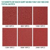 60PCS Triangular Sander Sandpaper, HYCHIKA Detail Sander Sandpaper Assorted 60/80/100/120/180/240