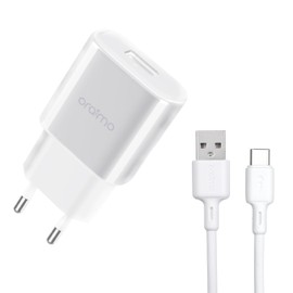 Oraimo OCW-E65S+C53 Powercube 2 2A Fast Charger USB Charging Adapter With Fast Cable