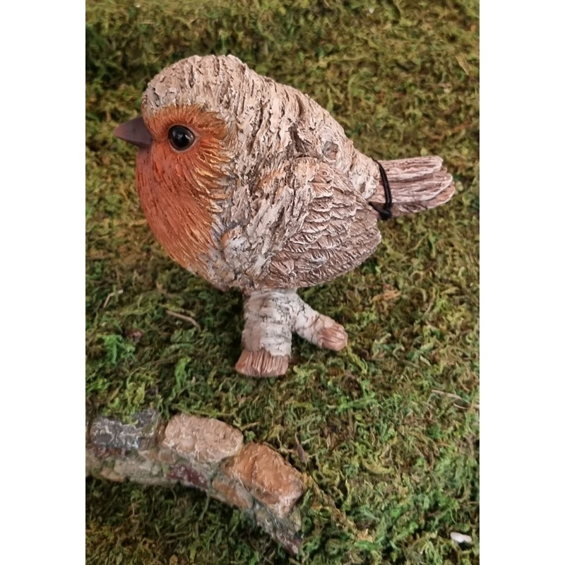 Vivid Arts - SB-ROBN-G Silver Birch Robin Wood Effect Garden