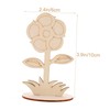 12pcs Unfinished Wooden Flowers for Crafts, Diy Wooden Flowers to