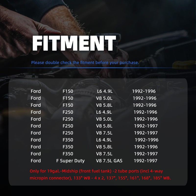 SP2006H Front Fuel Pump for Ford F150 4.9L 5.0L 5.8L