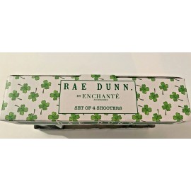 Rae Dunn Set of 4 Rae Dunn Shooters "CHEERS" Shot Glasses - BRAND NEW