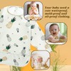 Hisprout Waterproof PU Unisex Infant Toddler Baby Long Sleeve Bib,