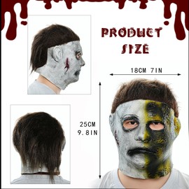 YU FENG - Máscara de Michael Myers, máscara de fiesta de disfraces de terror de Halloween, disfraz de Michael Myers