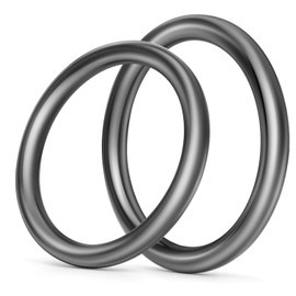 LEBATSION - 6 hebillas de metal para juntas tóricas soldadas sin costuras, hebilla para manualidades, hebillas de bolsas, bolsas, correas para perros, accesorios de equipaje, plomizo, 1-1/2''