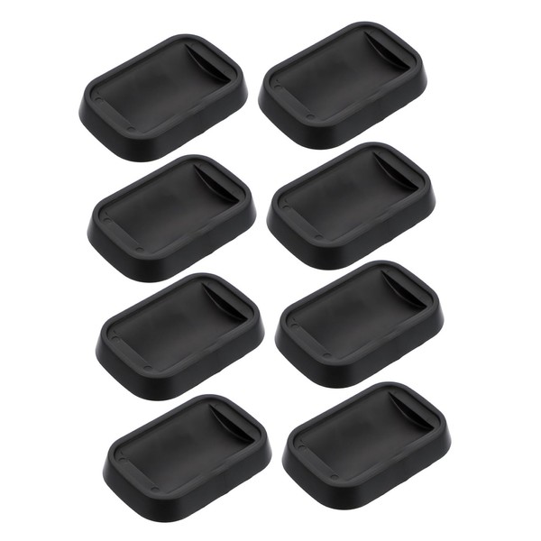 COHEALI 8pcs Rubber Anti-Slip Furniture Wheel Pads for Chairs Tables