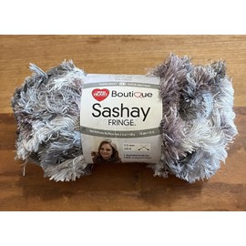 Red Heart Boutique SASHAY FRINGE Yarn MISTY #1975 Gray Taupe, 3.5 oz.