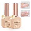 MelodySusie 2PCS Builder Nail Clear Base Gel Builder Gel for