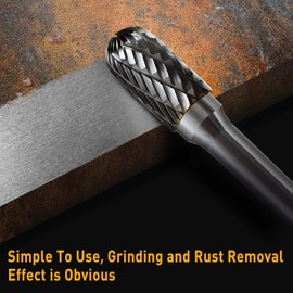 Carbide Burr Set 1/4 Shank w/Big Beech Holder Die Grinder Bits Drill Bits Grinding Bits for Metal Rotary Tool Attachment Accessories Rasp Weld Wood Stone for Milwaukee Dewalt (FO-2)