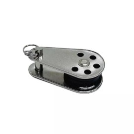 Unbranded 1/4" Stainless Steel Marine Nylon Removable Pin Pulley Blocks For Wire Rope