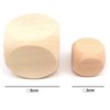 [Pippitto] Large Solid Wooden Dice, Blank Dice, 6 Sided Dice,