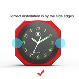 Perfectech Waterproof 7/8"- 1 1/8" Handlebar Luminous Dial Motorcycle Clock for Dirt Bike Motocross Yamaha Kawasaki Honda Suzuki Harley Davidson (Silver)