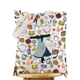 WZMPA Sound of Music Cosmetic Bag Maria & Von Trapp Fans Gift Sound of Music Character Makeup Zipper Pouch Bag Broadway Sound of Music Merch (I am 16 TG)