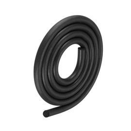 METALLIXITY Foam Rubber Weather Seal Strips (10 mm Diameter x 2 m Length) 1 Piece EPDM Rubber Round Seal Strips - for Home Repair Door Black