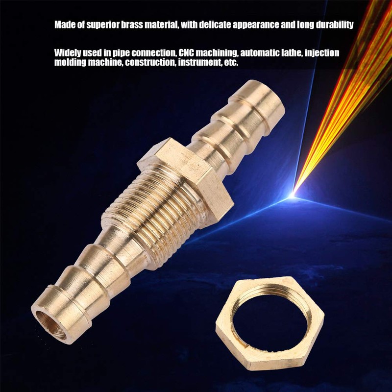 Brass Hose Connection Plug Adapter, Akozon Pack of 2 Hose