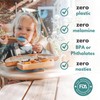 Bubba Boo Ark Bamboo Baby Plate| Fun Bamboo Suction Plates