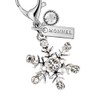 MONNEL MC307 Little Crystal Snowflake Lobster Clasp Charm for Women