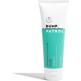 Bump Patrol- Gel de afeitado calmante For Her que previene las quemaduras por afeitado, los pelos encarnados y las piernas con aspecto de fresa: Clear Sensitive Shave