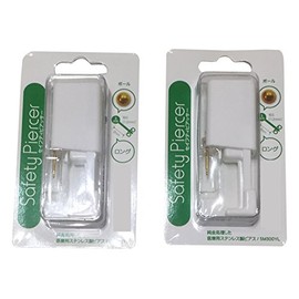 Safety Piercer (Medical Stainless Steel) 16 Gauge 0.1 inch (3 mm) Gold Ball Binaural