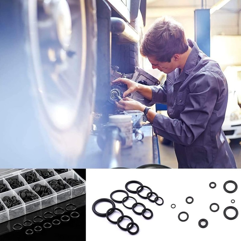 YUENTOEN 279Pcs Rubber O-Rings Kit, 18 Sizes Eyelet Sealing Gasket