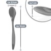 com-four® 24 x Plastic Egg Spoons - Reusable Dessert Spoons