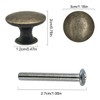 12 Pcs Retro Pull Handles, 30MM Bronze Kitchen Cabinet Drawers