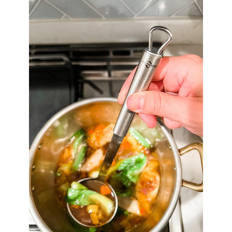 Küchenprofi 1215002800 Schöpflöffel Serie Parma, Silber