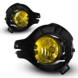 Fog Lights for Nissan 2005-2009 Frontier / 2005-2012 Pathfinder Lamps Assembly Driver Passenger Replacement Amber Yellow