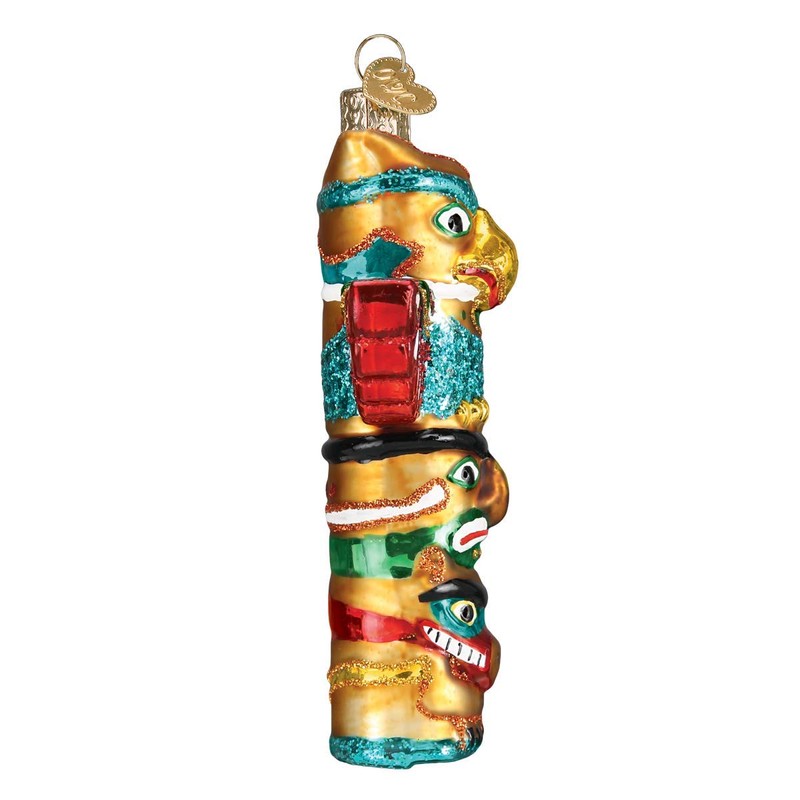 Old World Christmas Totem Pole Ornament, Multi