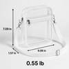Clear Stadium Approved Crossbody Bag – Transparent PVC Shoulder Purse
