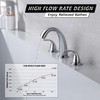 sumerain 2 Handle Widespread Roman Tub Faucet with Valve Chrome