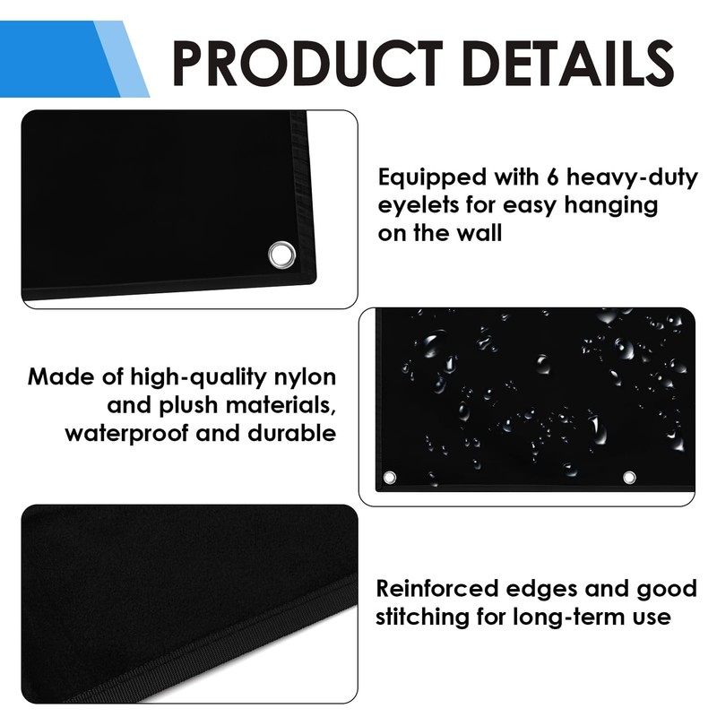 Velcro Board Patches Velcro Wall 60 x 45 cm, Foldable