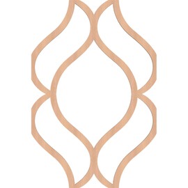 Ekena Millwork WALW16X23X0250VILAL Medium Villarreal Decorative Fretwork Wood Wall Panels, Alder