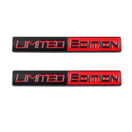2 x Limited Edition Car Stickers The Are Car Stickers for Car Motorcycle Truck (Black/Red)