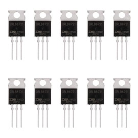 BOJACK IRLB8721 MOSFET Transistors IRLB8721PBF 30V 62A N-Channel Power MOSFET TO-220 (Pack of 10)
