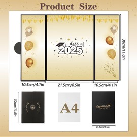 SIHPTO Graduation Guest Book Alternativ Class of 2025 Graduation Party Decorations，Graduation Decor Graduation Signature Book High School College Graduation Gifts（Black）