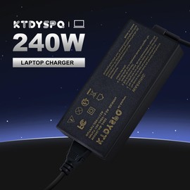 KTDYSPQ 240W ADP-240EB B AC for Asus Laptop Charger ROG Zephyrus S15 S17 M15 M16 G14 G15 G16 ROG Strix Scar 15 17, 20V/12A Gaming Laptop Power
